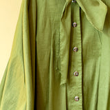 Frank Lyman Design Celery Green Bubble Hem Sleeveless Belted Dress