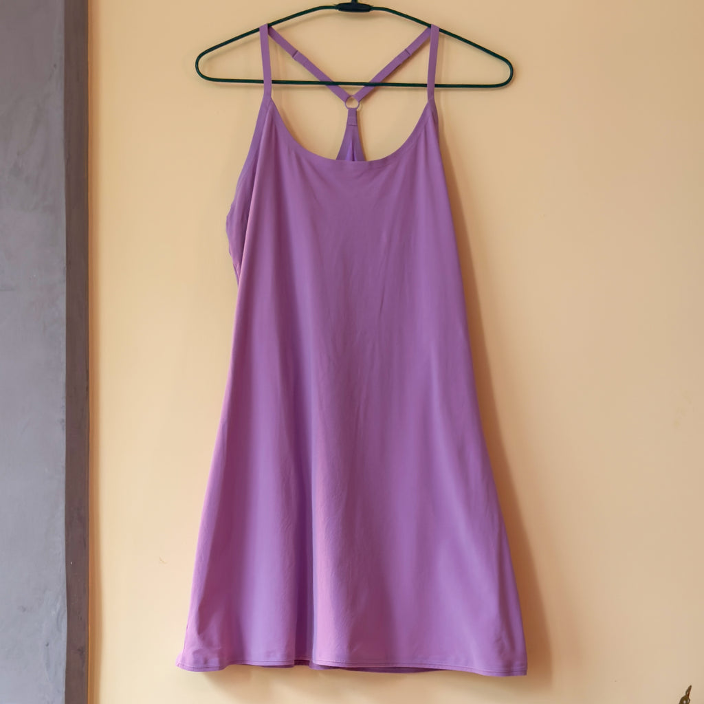 outdoor voices purple dress The Exercise Dress with Built-In Shorts - Twilight