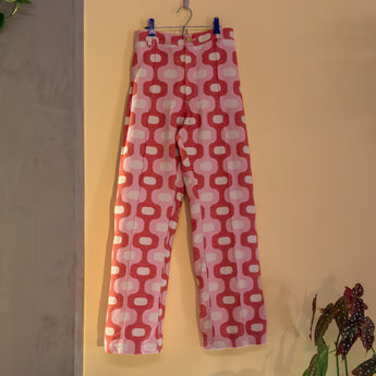 Big Bud Press Western Pants Pink Jacquard - Strawburry17
