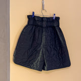 GANNI paperbag-waist quilted shorts