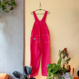 Big Bud Press Hot Pink Red Artist Togs Denim Overalls